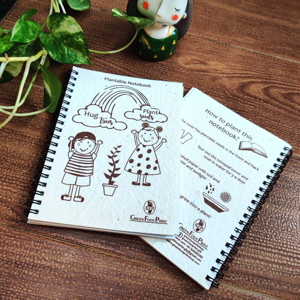 Plantable notebooks with seed paper cover 3